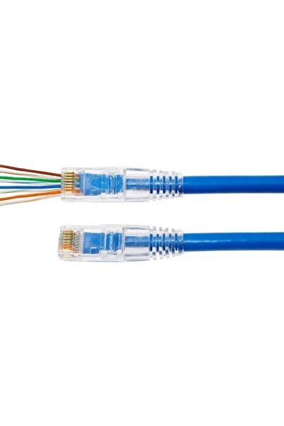 WOZLO Ez Rj45 Cat5/cat6 Yeni Nesil Konnektör-delikli Konnektör 100 Adet
