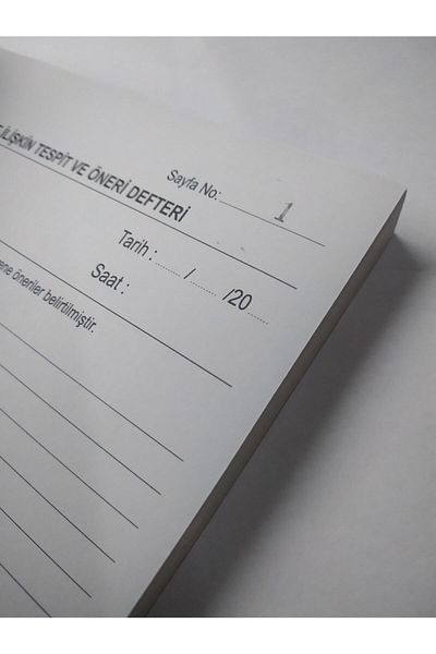 DEFTERSAN Work Health Work Safety Work Safety Detection Proposal Book 25 Sheets Numbered