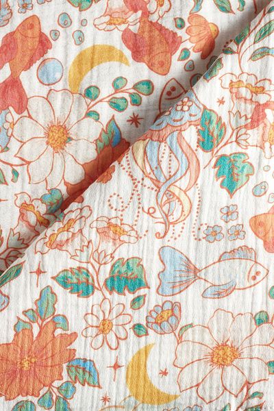 Tuğba Kuğu 2 Layer Muslin Blanket - Pattern 9 - Summer Vibe