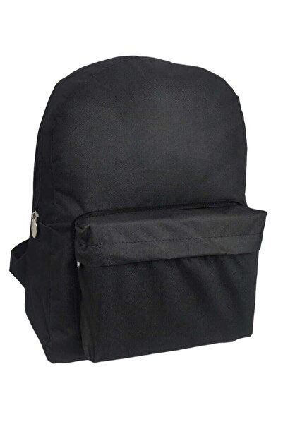 LIGHTINGHM 22 Litre Günlük Spor Outdoor Okul Iki Cepli Siyah Sırt Çantası