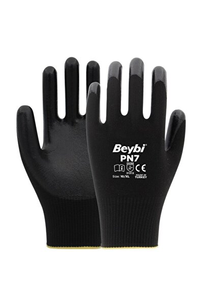 Beybi Pn7 Black Work Gloves 12 Pieces Black