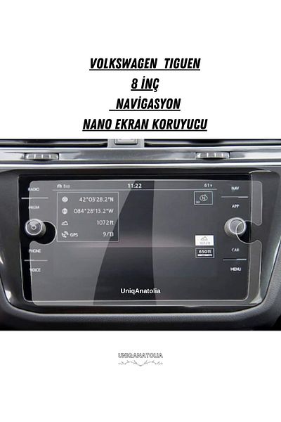 UniqAnatolia Volkswagen Tiguan 8 Inch Navigation Nano Screen Protector