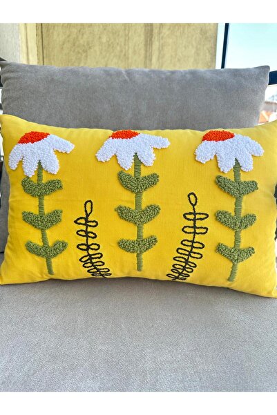 Punch وسادة رمي مزخرفة من بانش ديزي - 100% مطرزة يدوياً، قطعة واحدة (30×50)، ...