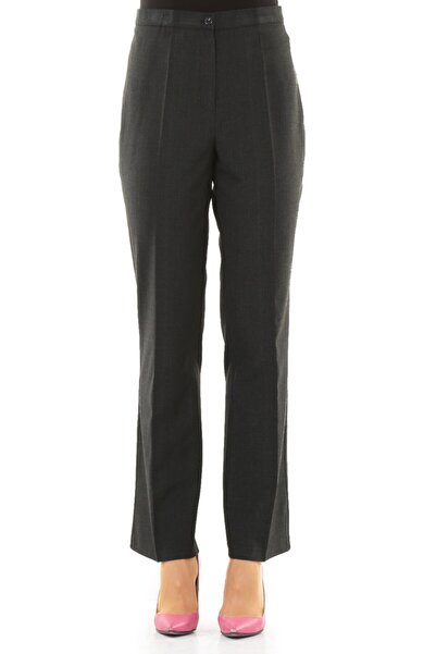 SORALLİNE Γυναικείο παντελόνι μεγάλου μεγέθους 1548 καπνιστό