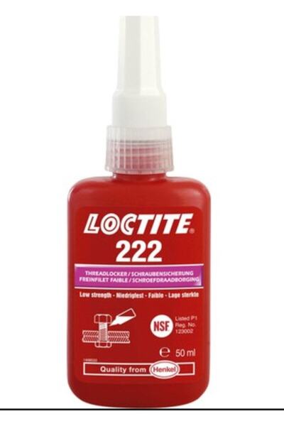 LOCTİTE 222 - 50ml - Vida Gevşemezlik - Düşük Mukavemet