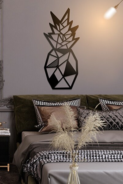 AHWALL Διακοσμητικό Ξύλινο Τραπέζι με Φιγούρα Ανανά