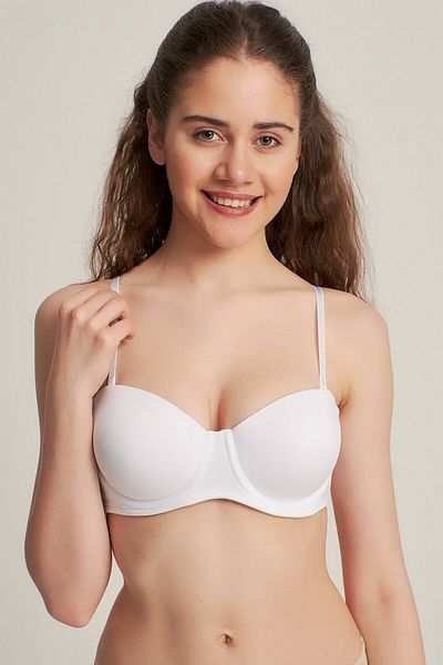 Pemilo Sutien clasic fără bretele pentru femei 7101315 alb