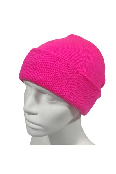PAKER GİYİM Unisex Fuchsia Folded Basic Beret
