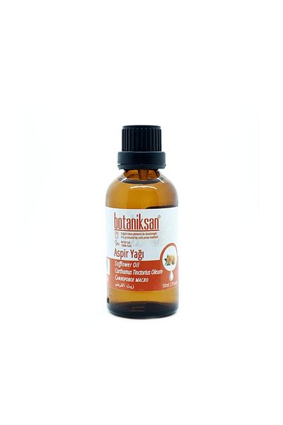 botaniksan 50ml Safflower Oil - Cold Pressed, Pure, Natural, No Additives