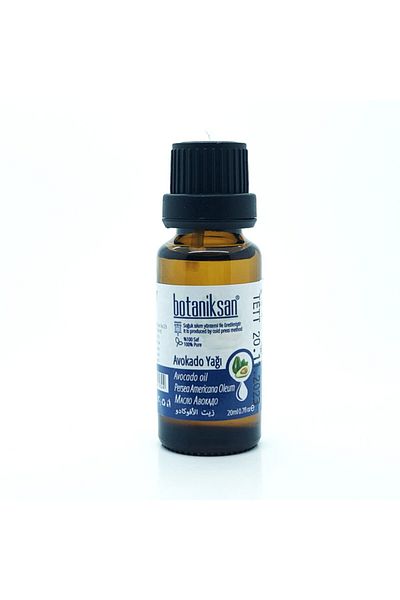 botaniksan 20ml Avocado Oil - Cold Pressed, Pure, Natural, No Additives