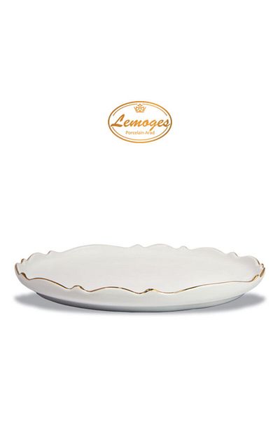 çerçi Lemoges Porcelain Round Serving Plate