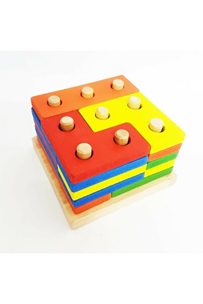 HAMAHA Hambag Ahşap Eğitici Zeka Geliştiren Rus Blokları