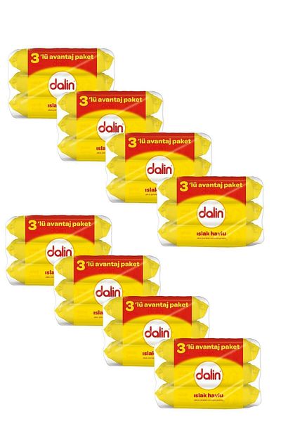 Dalin 56 Sheets - Pack of 3 X 8 Wet Wipes