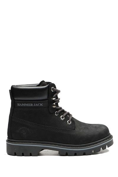 Hammer Jack Γυναικείες μαύρες μπότες Nubuck 102 16600-g