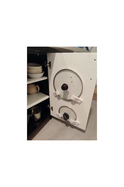 Bi'şeyler Sepeti Pot Lid Holder Apparatus