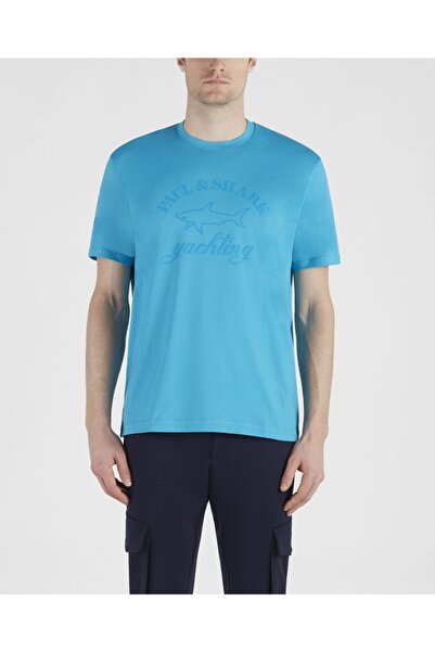 PAUL&SHARK Ανδρικό πλεκτό μπλουζάκι C.w. Βαμβάκι