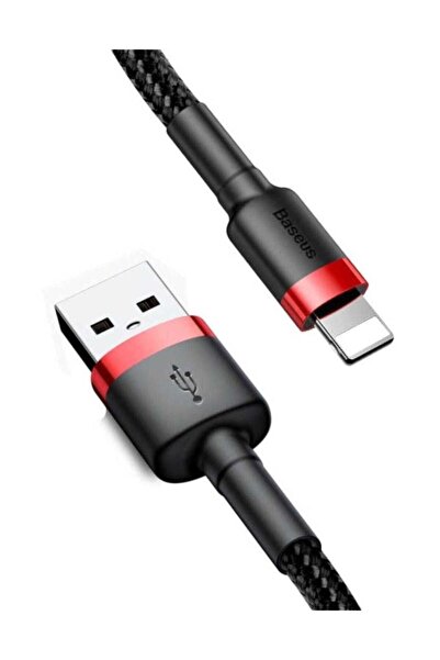 Baseus Cafule For Iphone Uyumlu  2.4a Kevlar Şarj Ve Data Kablosu 1m-siyah Calklf-b19
