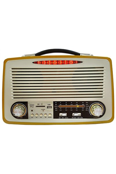 fortrek A+ Kalite Nostalji Eskitme Bluetooth Hoparlör Fm Radio Sd Kart Usb Yüksek Ses Eski Nostalji 115bt