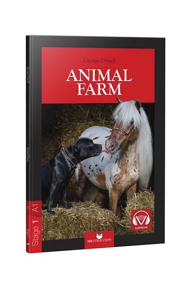 MK Publications English Reading Book Stage-1 Animal Farm George Orwell English - QR Code Must Listen