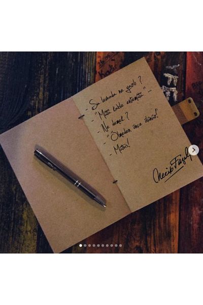 zarif atölye Atila Ilhan Handmade Leather Notebook