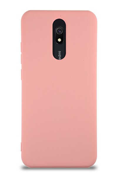 CaseArt Xiaomi Redmi 8 Kapak Içi Kadife Lansman Silikon Kılıf - Pembe