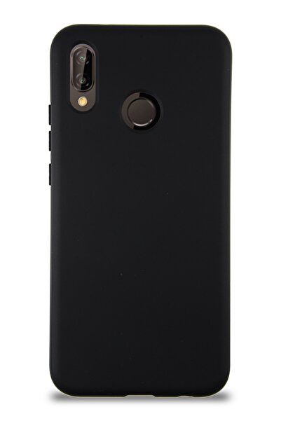 CaseArt Huawei P20 Lite Kapak Içi Kadife Lansman Silikon Kılıf - Siyah