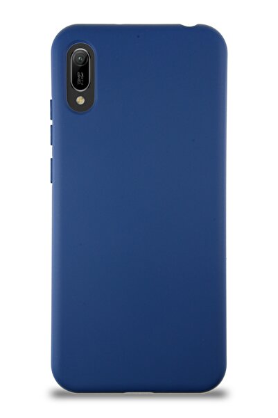 CaseArt Huawei Y6 2019 Kapak Içi Kadife Lansman Silikon Kılıf - Lacivert