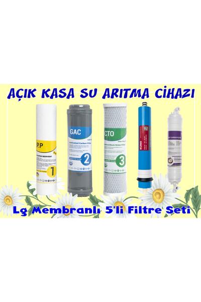 SULOOK Açık Kasa Su Arıtma Filtresi Seti 5 Li Lg Mebran Filtre Seti