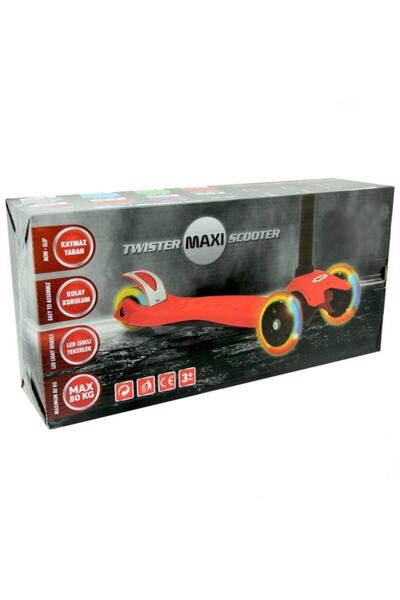 CAN Scooter 3 Tekerli Twister Maxi Led Işıklı Yeşil Cn-254 2462 Net Ürün