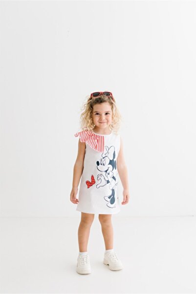 Minnie Mouse Lisanslı Çocuk Elbise 17374