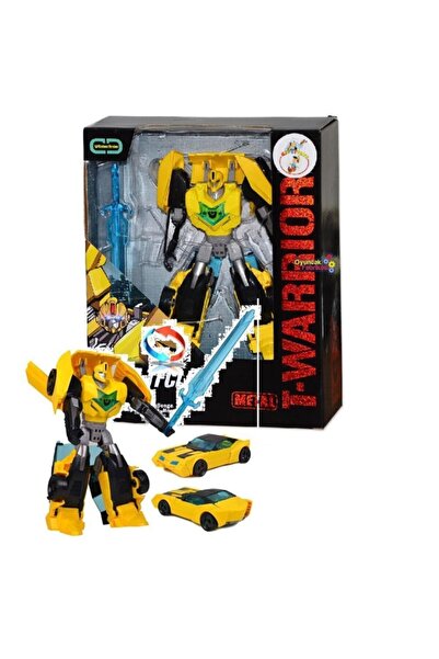 Gepettoys Steel Tfclub T-warrıor - Metal Gövdeli Dönüşebilen Robot- Bumblebee