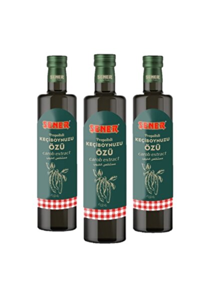 Şener 3 Adet Propolisli Keçiboynuzu Özü 340 Gr PEKMEZ
