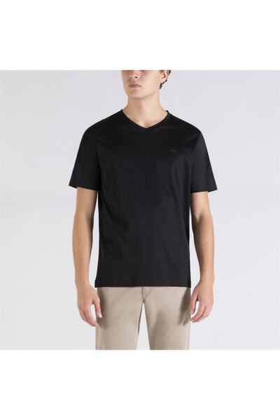 PAUL&SHARK Ανδρικό πλεκτό μπλουζάκι C.w. Βαμβάκι