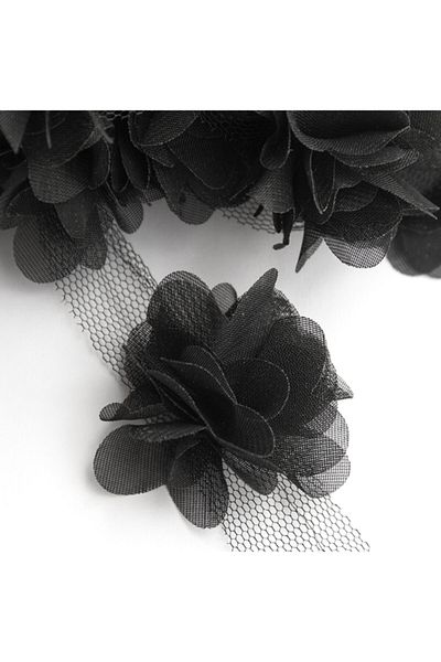 BarokBonbon Laser Cut Organza Fabric Rose 9,15 μέτρα 120 τεμάχια λουλούδια – Τεχνητό λουλούδι διακόσμηση, επιτραπέζιο στολίδι, φόντο