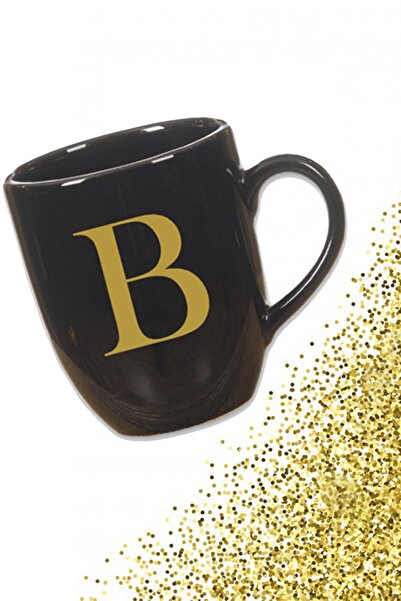 Vivas Black Mug with letter B HKSB101