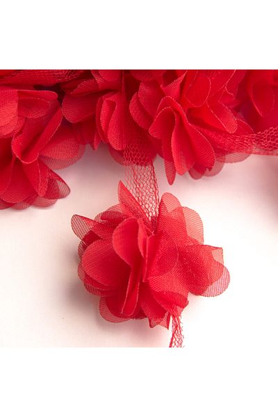BarokBonbon Laser Cut Organza Fabric Rose 9,15 μέτρα 120 τεμάχια λουλούδια – Τεχνητό λουλούδι διακόσμηση, επιτραπέζιο στολίδι, φόντο