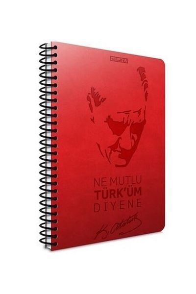 Gıpta Caiet cu spirală cu copertă rigidă, format A4, 120 de coli