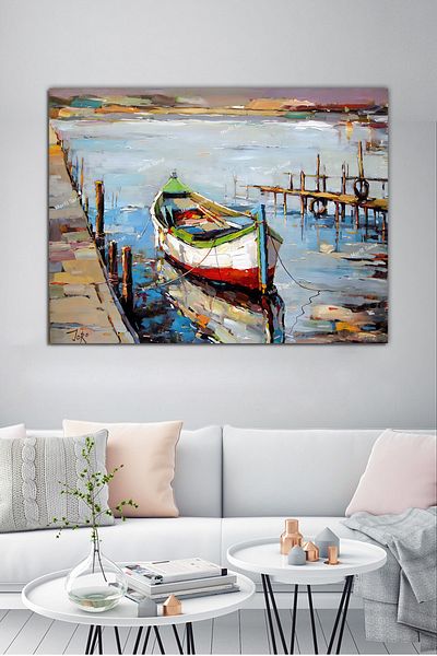 Morfil Sanat Atölyesi Pictură decorativă pe pânză cu schelă și sandale