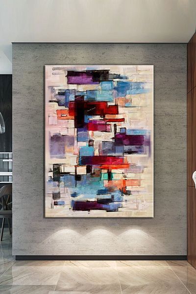 Morfil Sanat Atölyesi Χρώματα Αφηρημένη Καλλιτεχνική Διακοσμητική Ζωγραφική σε καμβά