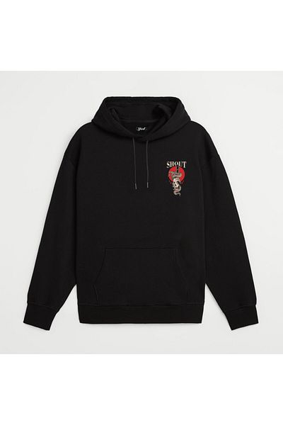 Shout Κουκούλα Unisex Skull And Snake Oldschool