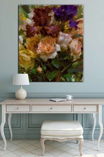 Morfil Sanat Atölyesi Ruže Dekorativna Slika na Platnu