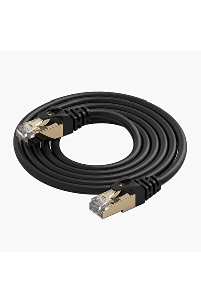 Orico Pug-c7-10 Cat7 Ethernet Kablosu, 100cm, Siyah