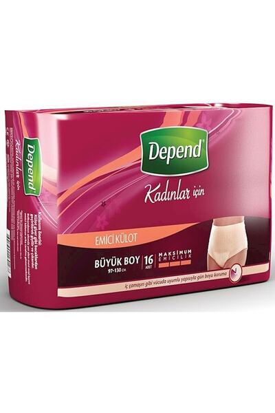 Depend سراويل داخلية ماصة Eco Advantage Pk كبيرة للنساء