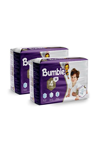 Bumble Size 4 Maxi Baby Diapers Eco Package 72 Pieces |   7-18kg