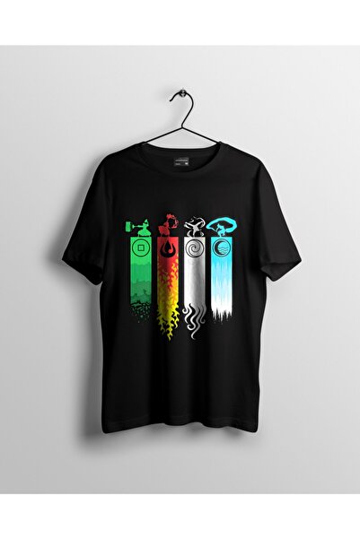 karikatürstore Avatar The Last Airbender Elemental Bending Anime Tişört