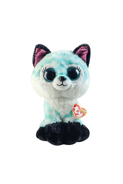TY Peluş Ty Beanie Boo Atlas Aqua Chevron Fox 15 cm