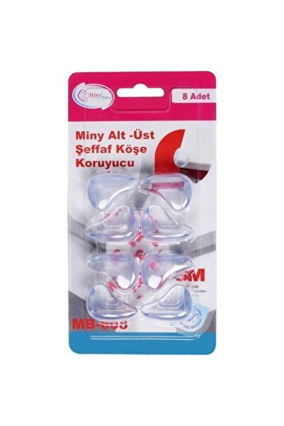 Miny Baby Προστατευτικό γωνιών Miny Transparent - Συσκευασία 8 τεμαχίων