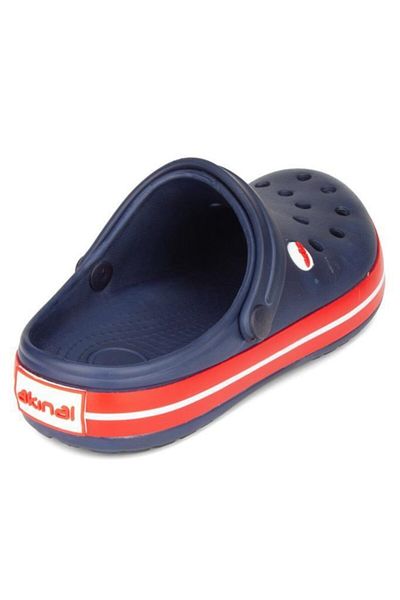 AKINAL Unisex5 Navy Blue Red White Medical Sabo Slippers