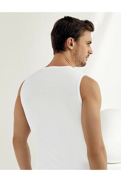 Şahinler Ribbed V-Neck Undershirt Me033- Pack of 6