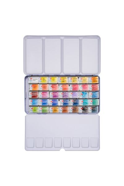 ST. PETERSBURG S.p. Watercolours Set Whıte Nıghts 35 Pans, Metal